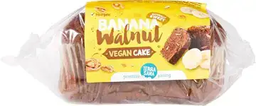Vegan cake banaan walnoot