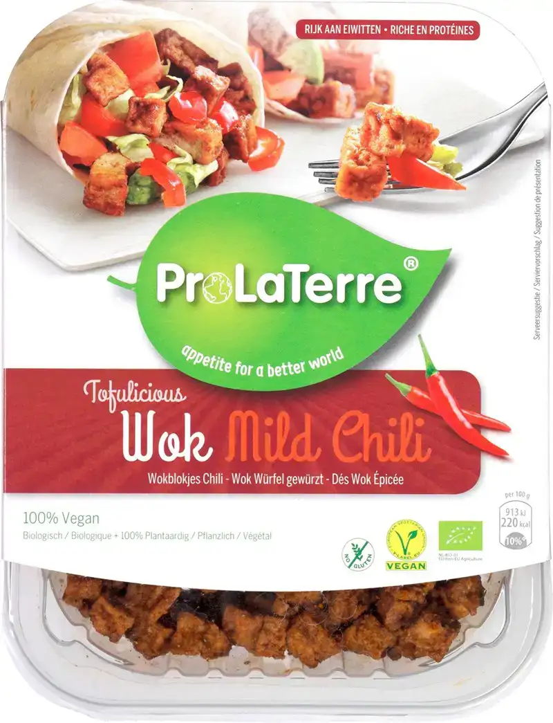 Tofu wokblokjes mild chili
